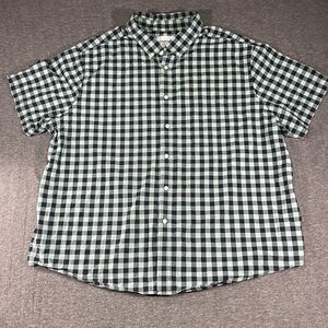 Goodiellow Standard Short Sleeve Front Button Striped Shirt Men’s Size XXL